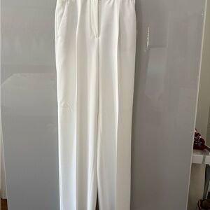 Zara High Waist Pleated Wide Leg Trousers Pants (Gold Button) - Art 3069/566/251